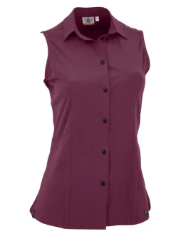 Functionele blousetop "Julchen" auberginekleurig