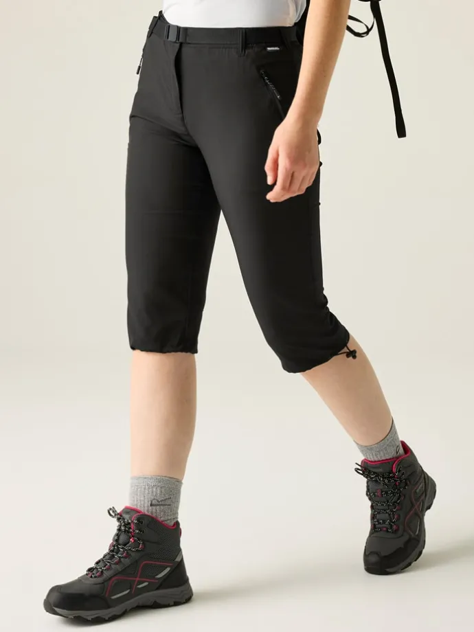 Functionele capribroek "Xert Stretch" zwart