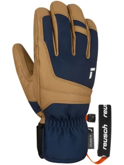 Functionele handschoenen "Experience" lichtbruin/donkerblauw