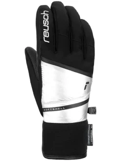Functionele handschoenen "Tessa" zwart/zilverkleurig