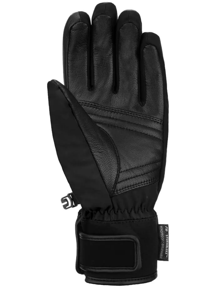 Functionele handschoenen "Tessa" zwart/zilverkleurig