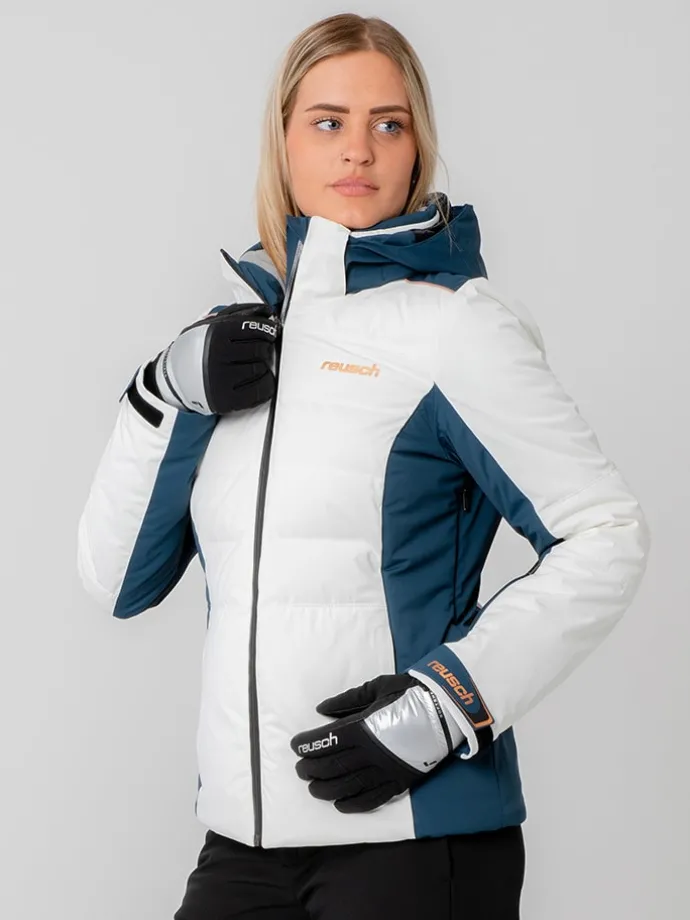 Functionele handschoenen "Tessa" zwart/zilverkleurig