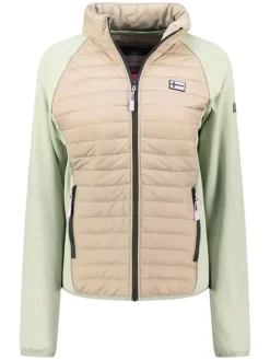 Functionele jas beige/groen