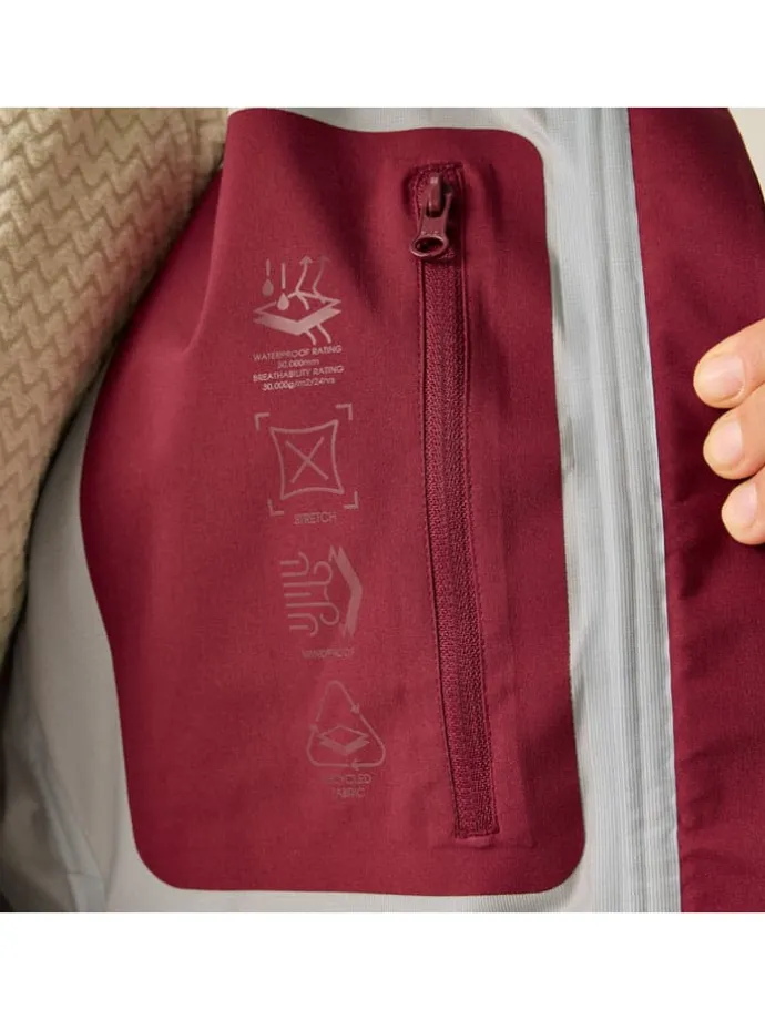 Functionele jas "Haik 3 Layer" bordeaux