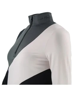 Functionele longsleeve "Aramis" lichtroze/grijs/zwart