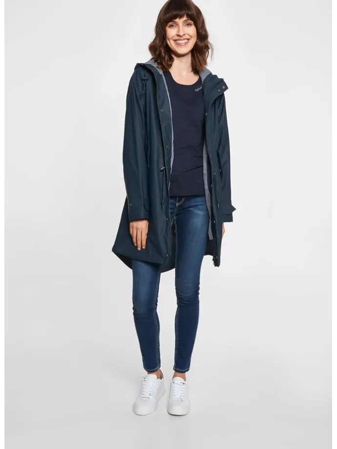 Funtionele parka donkerblauw