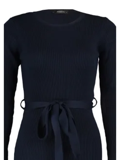 Gebreide jurk donkerblauw