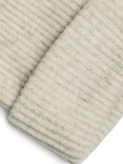 Gebreide muts beige