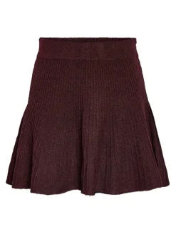 Gebreide rok bordeaux