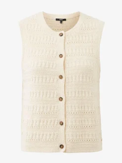Gebreide top beige