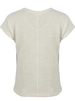 Gebreid shirt crème
