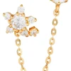 Gouden oorstekers "Duchesse" met edelstenen