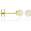 Gouden oorstekers "My pearl" met parels