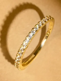 Gouden ring "Délicatesse" met zirkonia's