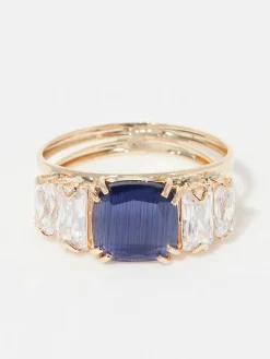 Gouden ring " Esposo" met zirkonia's
