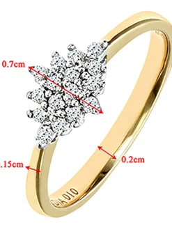 Gouden ring met diamanten