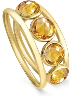Gouden ring met edelstenen