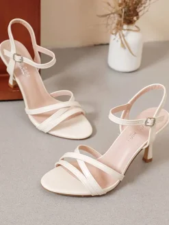 Haksandalen beige