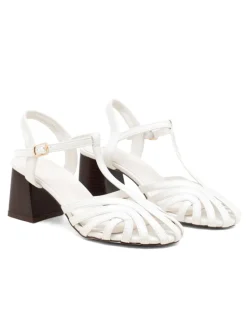 Haksandalen wit