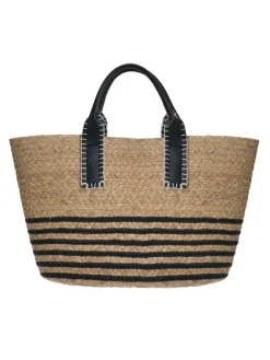 Handtas beige - (B)37 x (H)27 x (D)20 cm
