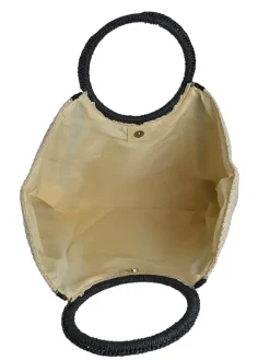 Handtas naturel - (B)45 x (H)25 x (D)15 cm