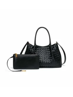 Handtas zwart - (B)30 x (H)18 x (D)10 cm