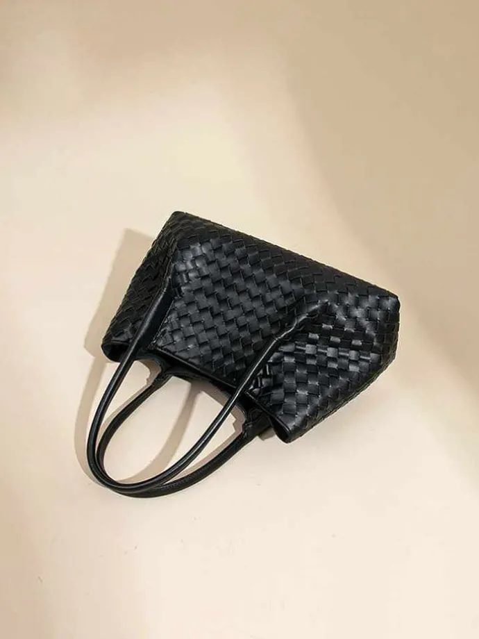 Handtas zwart - (B)30 x (H)18 x (D)10 cm