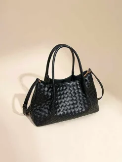 Handtas zwart - (B)30 x (H)18 x (D)10 cm