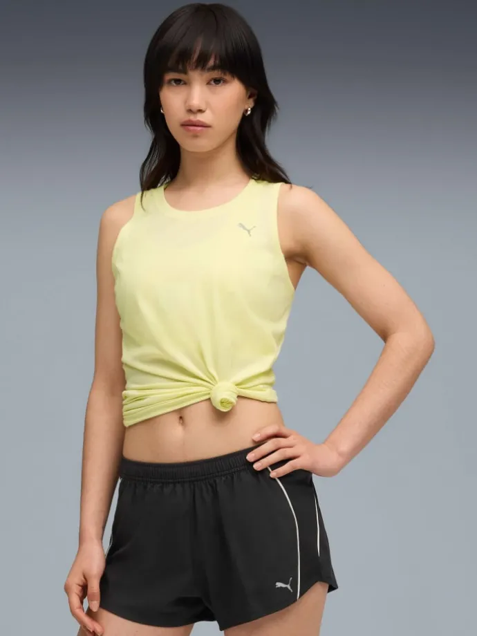 Hardlooptop "Velocity" geel