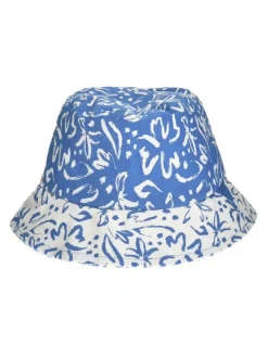 Hoed blauw/wit