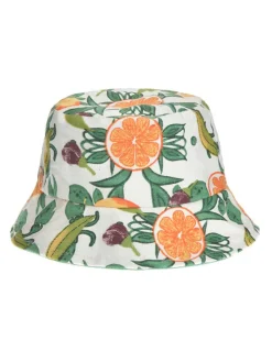 Hoed wit/groen/oranje