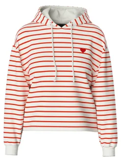 Hoodie "Chilli" crème/rood