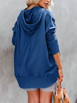 Hoodie donkerblauw