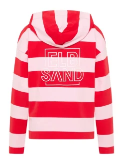 Hoodie "Eydis" rood/lichtroze