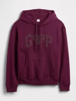 Hoodie pruimkleurig