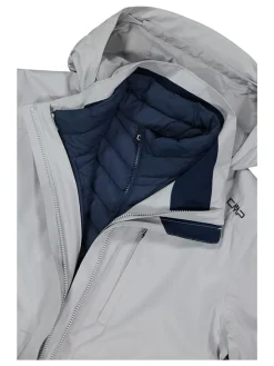 3 in 1 - functionele jas donkerblauw/grijs