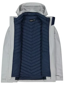 3 in 1 - functionele jas donkerblauw/grijs