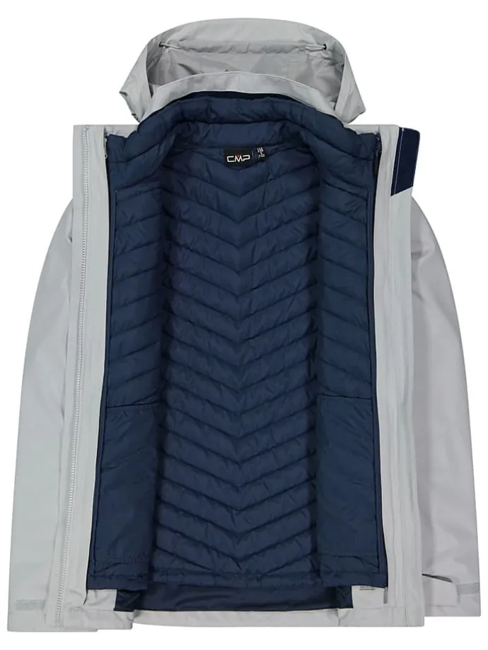 3 in 1 - functionele jas donkerblauw/grijs