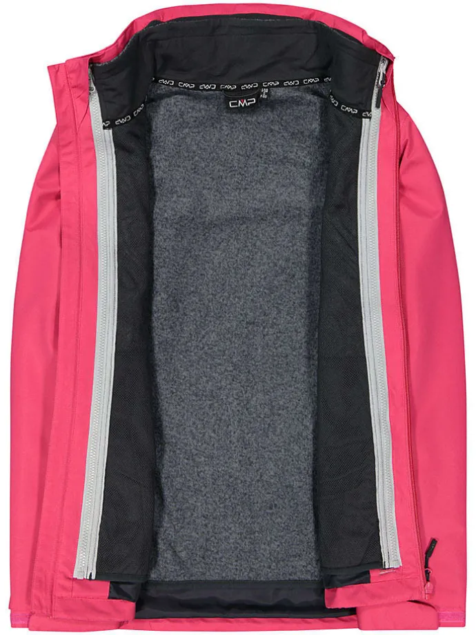 3 in 1 - functionele jas rood/antraciet
