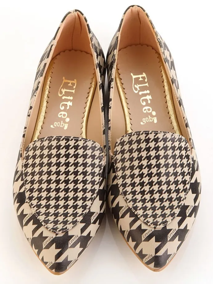Instappers beige/zwart