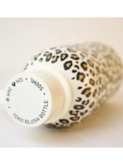 Isoleerfles Blush lichtbruin/zwart/wit - 500 ml