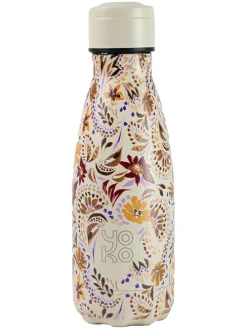 Isoleerfles "Marbella" crème/meerkleurig - 260 ml