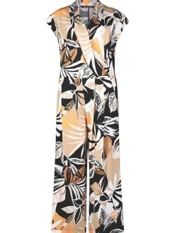 Jumpsuit beige/zwart