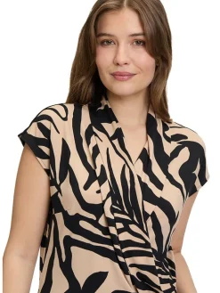 Jumpsuit beige/zwart