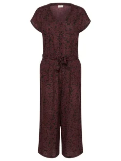 Jumpsuit bordeaux/zwart