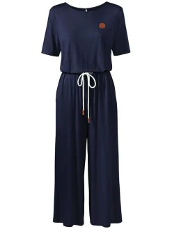 Jumpsuit donkerblauw