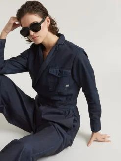 Jumpsuit donkerblauw