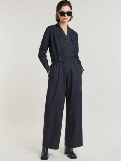 Jumpsuit donkerblauw