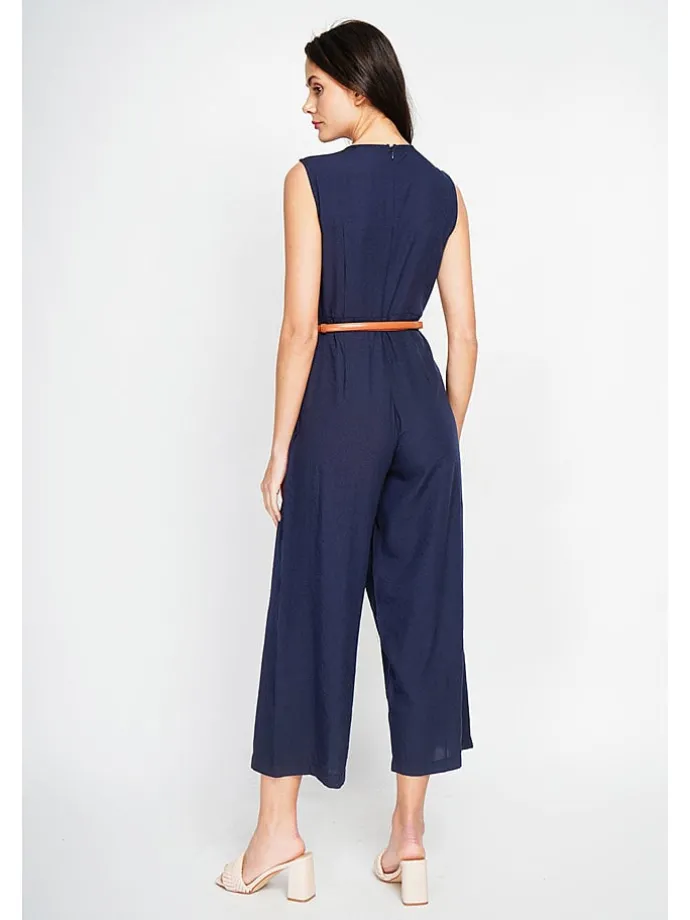Jumpsuit donkerblauw