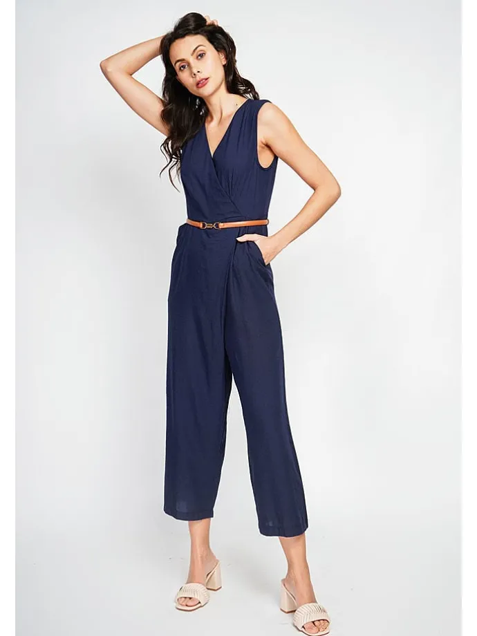 Jumpsuit donkerblauw